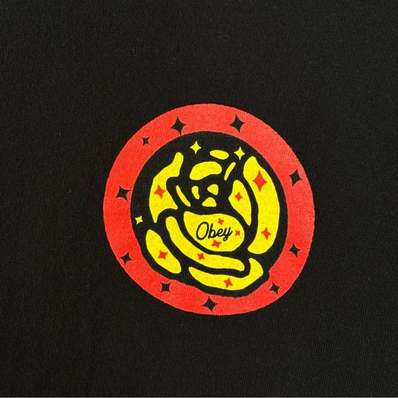 Obey Propaganda Men’s Short Sleeve T-shirt Black Large - Picture 5 of 7